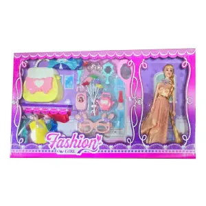 Muñeca Vestido Elegante Accesorios Vesti