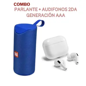PARLANTE JBL + AUDIFONOS APPLE 2DA GEN