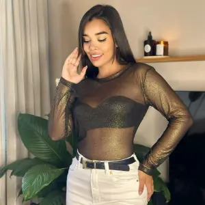 BLUSA MANGA LARGA MALLATEX LUREX