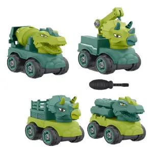 Camión Carros Grua Dinosaurios Armable