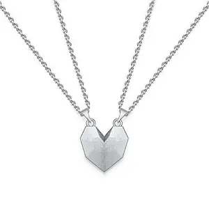 Collar Pareja Mi Medio Corazon Cadena