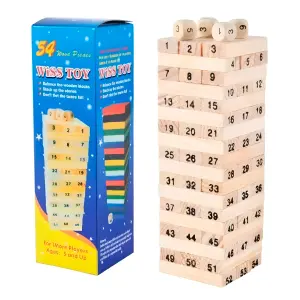 Jenga Torre Madera Pequeña Bloques 48pc