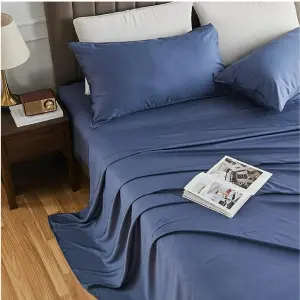 Sabana Bamboo 230 Hilos - Q Azul Queen