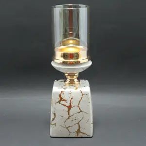 Candelabro Decorativo base Blanca con d