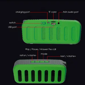 Bocina Parlante Portable Glu Bluetooth