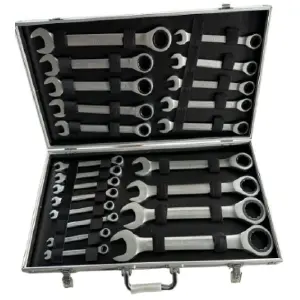 1340-B llave fija y rachet x 22pcs