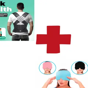 corrector de postura + gorro migraña