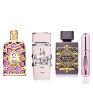 KIT(yara+amethyste+velvet gold+perfumero
