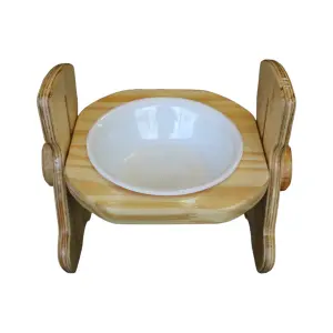 Comedero Elevado Ajustable 1 Plato Melam