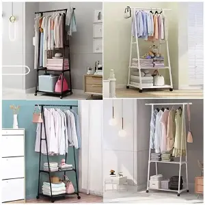 ORGANIZADOR DE ROPA RUEDAS TRIANGULAR