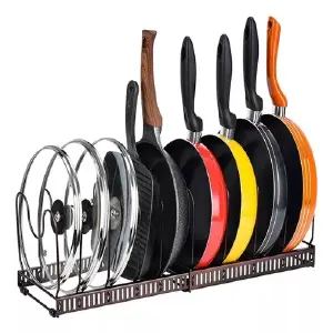 Combo organizador de tapas y ollas