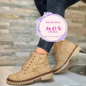 Botas velez Dama Beige