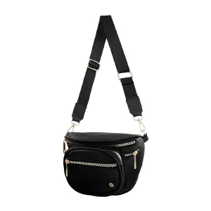 Bolso Riñonera Karla Chacon Sara Negro