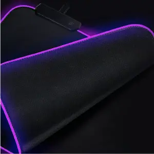 Pad Mouse Gamer Con Luces Rgb Iluminado