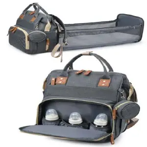 Morral Pañalera Plegable Cambiador