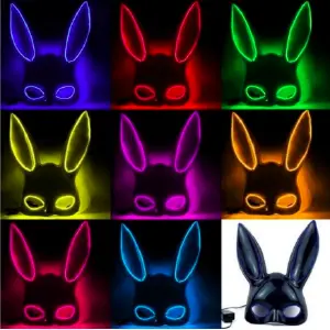 Máscara Conejita Playboy Con Luz