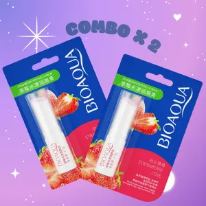 HIDRATANTE LABIOS FRESA BIOAQUA X2