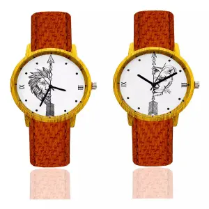 Reloj De Pareja León Y Leona + Estuche