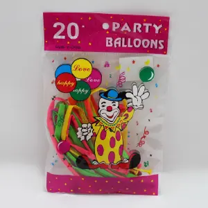 Globo mil figuras neon de 30cm x 20 uni