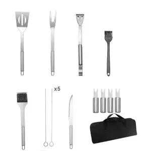 SET DE ASADO BBQ METALICO