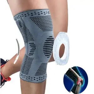 Rodillera Silicona Soporte Metálicos x 1