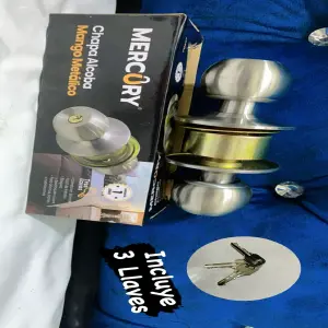 CHAPA ALCOBA MANGO METÁLICO CILINDRO EN