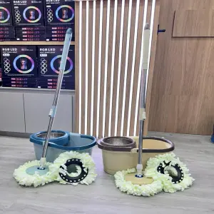 TRAPEADOR GIRATORIO SPIN MOP 360: Limpieza fácil y eficiente - TRAPEADOR GIRATORIO SPIN MOP 360