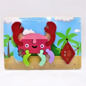 Juego encajable en Madera de animales