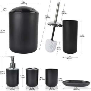 JUEGO DE ACCESORIOS PARA BAÑO DE 6 PIEZAS: Elegancia y funcionalidad para tu hogar - JUEGO DE ACCESORIOS PARA EL BAÑO 6 PIEZA