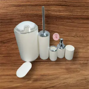 Organizador Baño 6 Pz Dispensador Jabón
