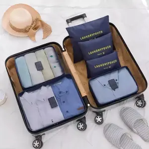 Organizador Kit Viajero 6 Und Color Azul