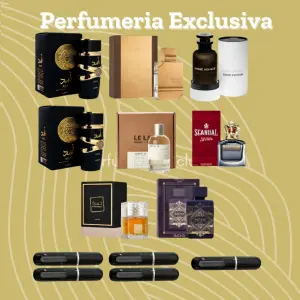 Kit 8 perfumes +5 perfumeros