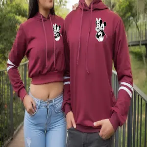 Buzo, Saco Hoodie Mickey y Minnie