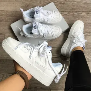 nike air force 1 doble cordon blancos
