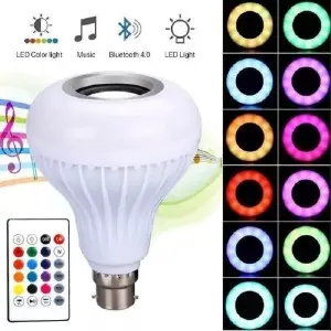 Bombillo Parlante Bluetooth Control Luz