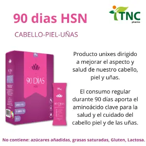 90 dias HSN Fortalece cabello,uñas, piel