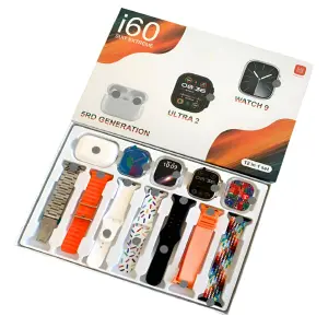 Combo i60 Smartwatch 2Relojes 1 Audifono