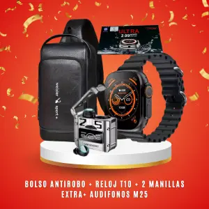 BOLSO ANTIROBO + T10 + 4 MANILLAS + M25: El Kit Perfecto para tus Aventuras Urbanas - BOLSO ANTIROBO+T10+4MANILLAS+M25