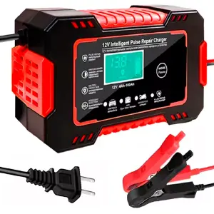 CARGADOR DE BATERIA PARA CARRO 12V