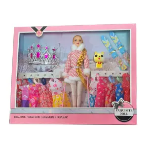 Muñeca Vestidos Accesorios Corona Mascot