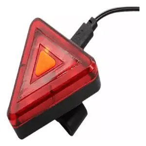 Luz Trasera Triangular Para Bicicleta