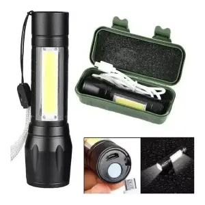 linterna recargable led de bolsillo