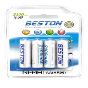 Baterias Beston AA/AAArecargable X 4 Pac