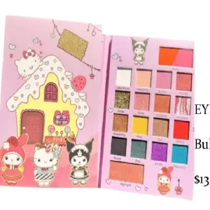 paleta de sombras con 16 tonos diferente