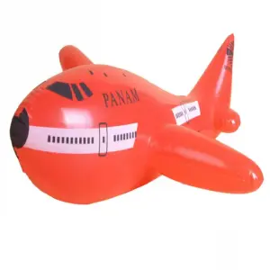 AVIÓN INFLABLE ROJO