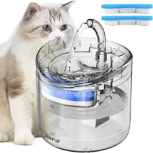 FUENTE BEBEDERO GATO Y PERRO TRANSPARENT