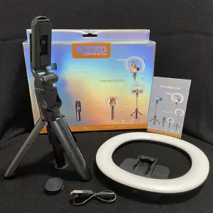 Aro de Luz LED con Trípode y Selfie Stick: ¡Ilumina tus Fotos y Vídeos! - Aro De Luz Led Tripode y Selfie Stick