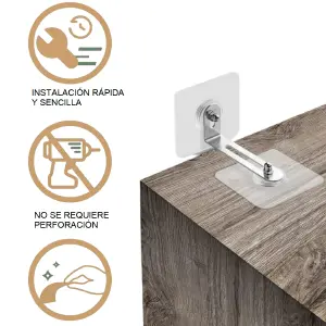 Anclajes Adhesivos De Pared x2