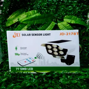 Lámpara Led Panel Solar Y Sensor De Movi
