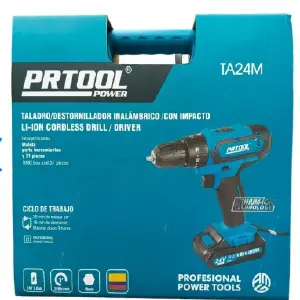 TALADRO INALÁMBRICO CON PERCUTOR 24V 5Ah
